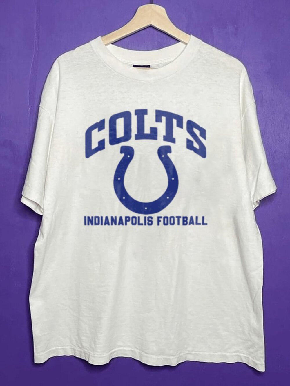 Vintage Indianapolis Colts Logo Shirt, Retro Indianapolis Colts Crewneck Shirt